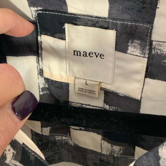 Anthropologie Maeve The Bettina Tiered Shirt dress size large - Picture 3 of 8